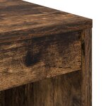 vidaXL Bureau d'écriture Chêne fumé Bois d'ingénierie 100 x 40 x 76 cm