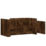 vidaXL Table basse chêne fumé 100x50x50 cm bois d'ingénierie