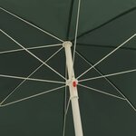 vidaXL Parasol de plage Vert 300 cm