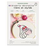 Coffret DIY - Broderie décorative - Femme à lunettes