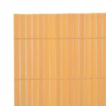 vidaXL Clôture de jardin double face 90x400 cm Jaune