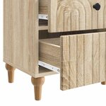 vidaXL Cabinet de chevet avec tiroir Chêne Sonoma 43 x 34 5 x 48 cm