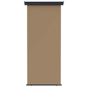 vidaXL Store latéral de balcon 100 x 250 cm 100 polyester fer acier