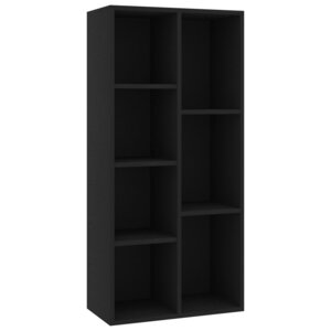 vidaXL Bibliothèque Noir 50x25x106 cm Bois d'ingénierie