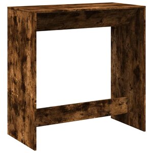 vidaXL Table de bar chêne fumé 102x50x103 5 cm bois d'ingénierie