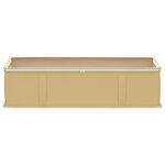 vidaXL Boîte de rangement avec fenêtre transparente 6 Pièces Crème