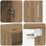 vidaXL Armoire de rangement Chêne artisanal 80 x 42 5 x 225 cm