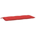 vidaXL Coussins de banc de jardin 2 Pièces rouge 120x50x7 cm tissu Oxford