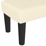 vidaXL Banc Crème 70x30x30 cm Similicuir