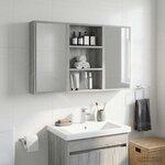 vidaXL Armoire murale de salle de bain Gris Sonoma 40 x 10 x 60 5 cm