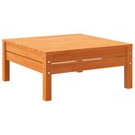 vidaXL Salon de jardin 6 Pièces avec coussins cire marron bois pin massif