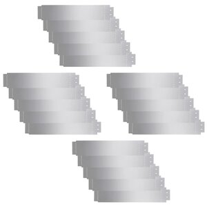 vidaXL Clôture de pelouse 20 Pièces Acier galvanisé 100x20 cm