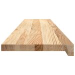 vidaXL Marches d'escalier 12 Pièces non traité bois de chêne massif