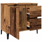 vidaXL Armoire lavabo vieux bois 65x33x60 cm bois d'ingénierie