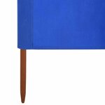 vidaXL Paravent 9 panneaux Tissu 1200 x 120 cm Bleu azuré