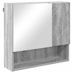 vidaXL Ensemble de mobilier de salle de bain 4 Pièces Sonoma gris
