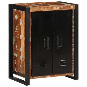 vidaXL Buffet multicolore 55x35x70 cm bois massif récupération