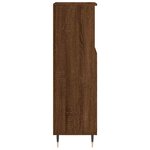 vidaXL Armoire de bain chêne marron 30x30x100 cm bois d'ingénierie