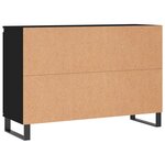 vidaXL Buffet noir 101 5x35x70 cm bois d’ingénierie
