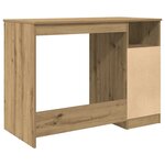 vidaXL Bureau chêne artisanal 102x50x76 cm bois d'ingénierie