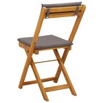 vidaXL Chaises de bistrot d'extérieur 6 Pièces Gris foncé 40 x 53 x 80 cm