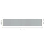 vidaXL Auvent latéral rétractable de patio 117x600 cm Gris