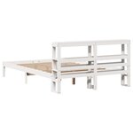 vidaXL Cadre de lit sans matelas blanc 150x200 cm bois de pin massif