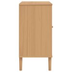 vidaXL Buffet SENJA aspect rotin marron 80x40x80 cm bois massif de pin