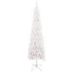 vidaXL Sapin de Noël étroit Blanc 120 cm