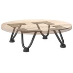 vidaXL Pieds en épingle à cheveux pour table basse 4 pièces Anthracite 10 cm Acier massif
