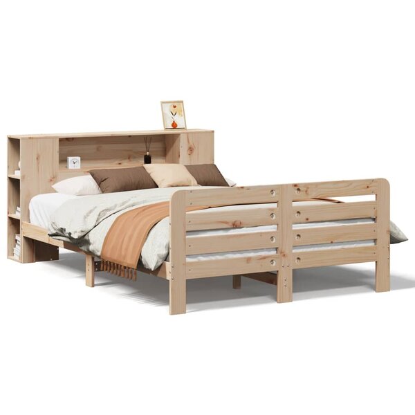 vidaXL Cadre de lit sans matelas 160x200 cm bois massif de pin