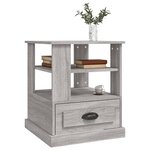 vidaXL Table d'appoint sonoma gris 50x50x60 cm bois d'ingénierie