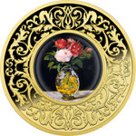 Pièce de monnaie en Argent 500 Francs g 17.50 Millésime 2025 Flowers in Painting BOUQUET OF FLOWERS