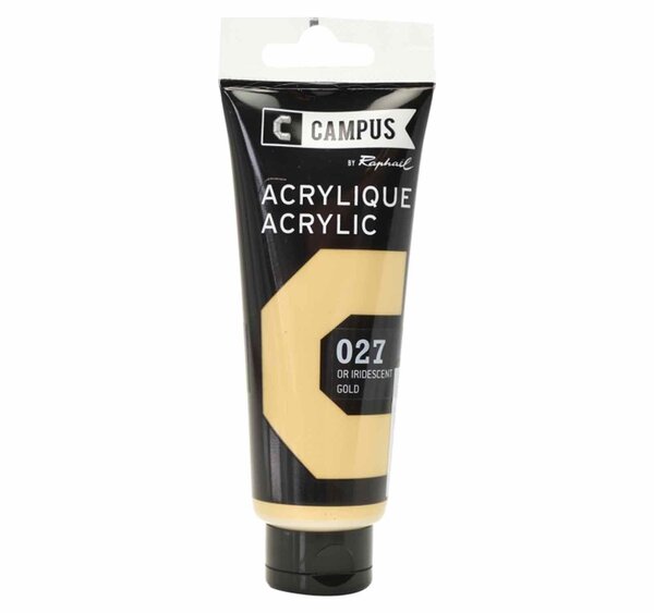 Peinture acrylique 100 ml - Doré iridescent n°027