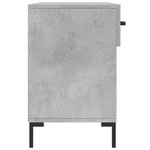 vidaXL Banc à chaussures gris béton 102x35x55 cm bois d'ingénierie