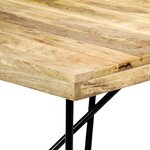 vidaXL Table de salle à manger 180x90x76 cm Bois de manguier massif