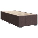 vidaXL Cadre de lit sans matelas marron foncé 100x200 cm tissu