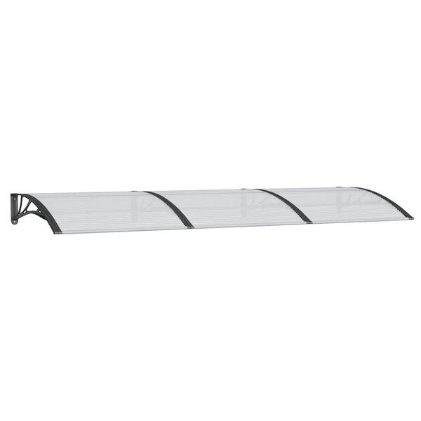 vidaXL Auvent de porte Noir 300x100 cm Polycarbonate