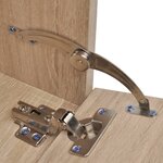 vidaXL 8 pièces de mobilier de salle de bain et lavabo Beige