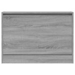 vidaXL Armoire à chaussures sonoma gris 80x21x57 cm bois d'ingénierie