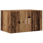 vidaXL Armoire de rangement 3 Pièces Bois ancien