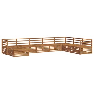 vidaXL Ensemble de canapés d'extérieur 8 pc Naturel