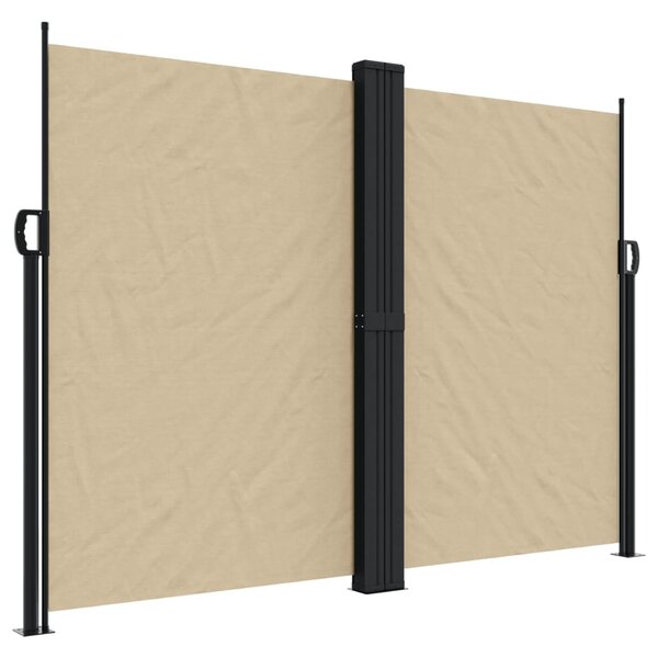 vidaXL Auvent latéral rétractable beige 180x1000 cm