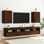 vidaXL Meubles TV muraux 2 Pièces chêne marron 40 5x30x60 cm