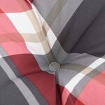 vidaXL Coussins de palette lot de 5 motif à carreaux rouge tissu