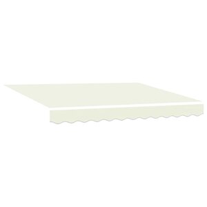 vidaXL Toile de rechange pour store banne Crème 350 x 200 cm Toile