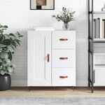 vidaXL Buffet blanc 69 5x34x90 cm bois d'ingénierie