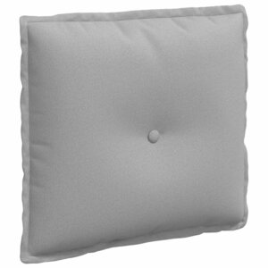 vidaXL Coussin de Dos Gris nuage 50 x 19 x 45 cm tissu