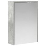 vidaXL Armoire Miroir de Salle de Bain Gris béton 43 x 16 x 62.5 cm