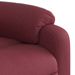 vidaXL Fauteuil inclinable Rouge bordeaux Tissu